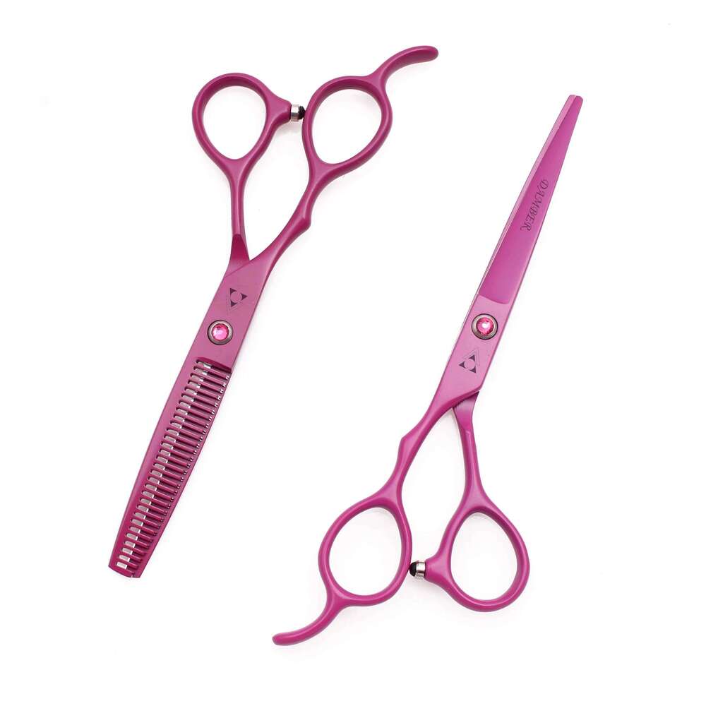 5.5 6.0 Hair Scissors For Left Hand Japan 440C Professional Hairdressing Barbers Cutting Set Thinning Shears Hairdresser B8001 H260303
