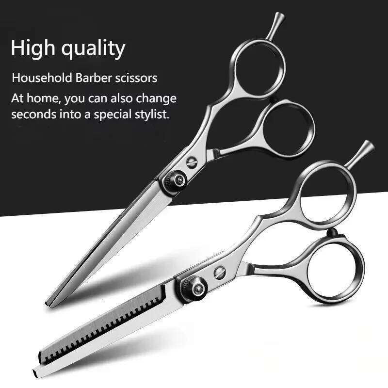 Professional Hairdressing Haircut Scissors 6 Inch Barber Shop Hairdresser's Cutting Thinning Tools High Quality Salon Set H260303