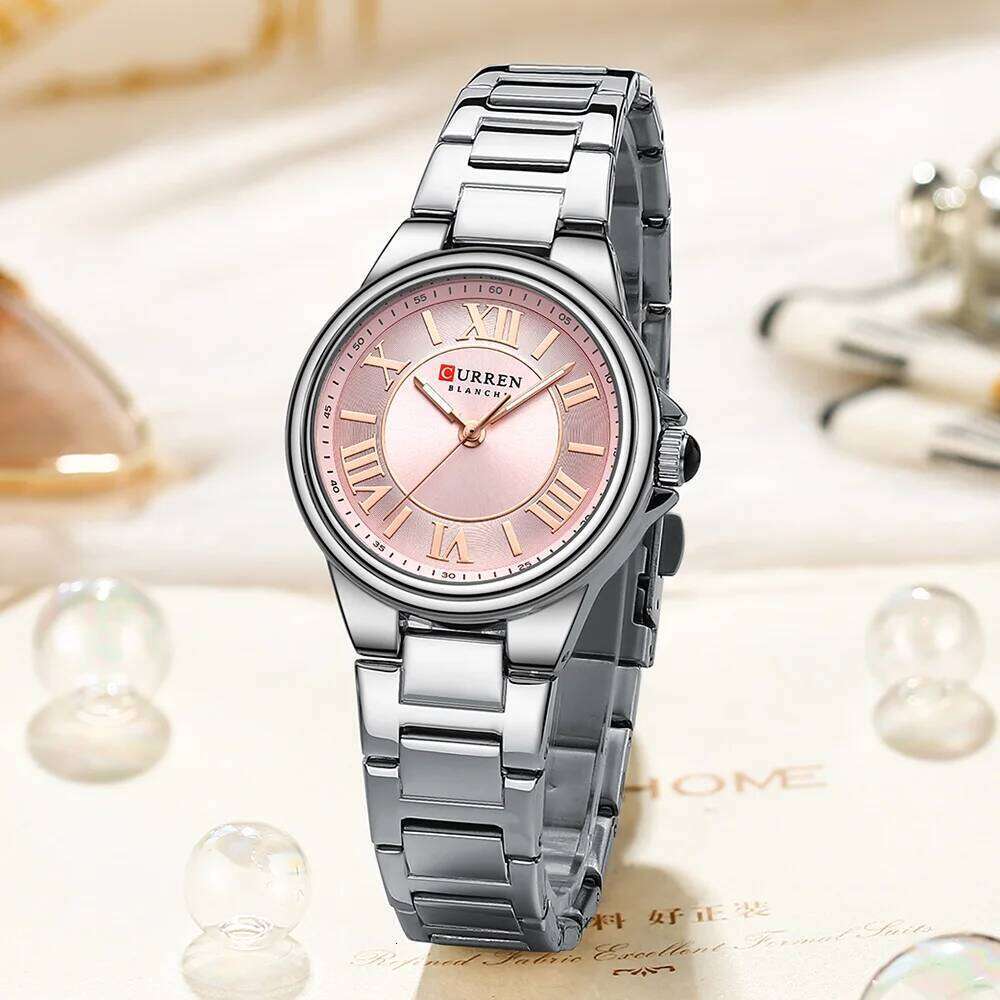 CURREN Fashion New Luxury Bracelet Quartz Watches For Women Wristwatch Stainless Steel Watch Lady Sports Dress Clock Gift XJ260303