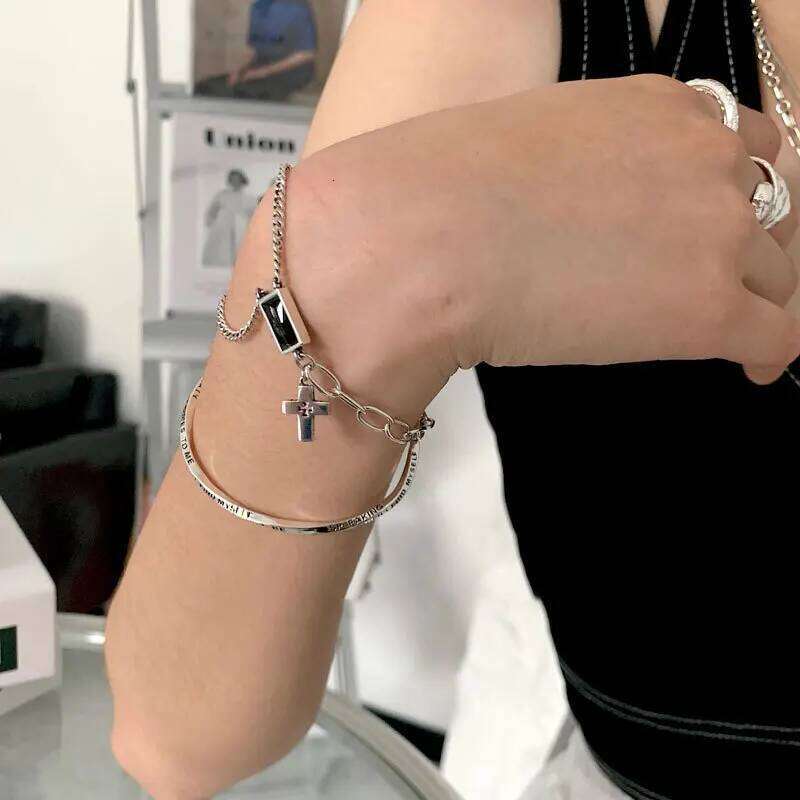 VENTFILLE 925 Sterling Silver Vintage Engraved Twisted Cuff Bracelet For Women Gift Jewelry Accessories Dropshipping Wholesale XJ260303