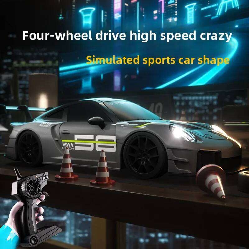 Electric Remote Control Toy with LED Lights for Ages 6-12 Boys Birthday Gift 4WD Smart Drift RC Racing Car High-Speed 2.4Ghz Z260303