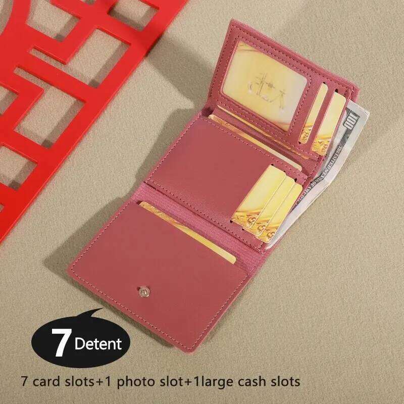 2023 New Small Women's Short Fold Personalized Student Cute Mini Fashion Zero Wallet C260304