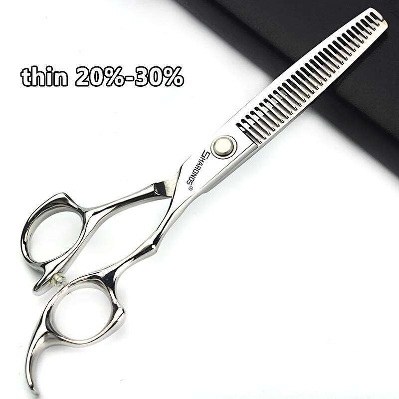 6'' Professional Barber Scissors Japan 440c Stainless Steel High Quality Hairdressing Shears Hair Salon Haircut Household Set H260303