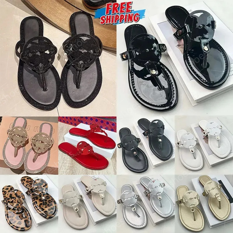 Designer torys sandles slides luxury flat flip flops sliders slide toryes sandals burchy slippers women outdoor shoes big size35-42