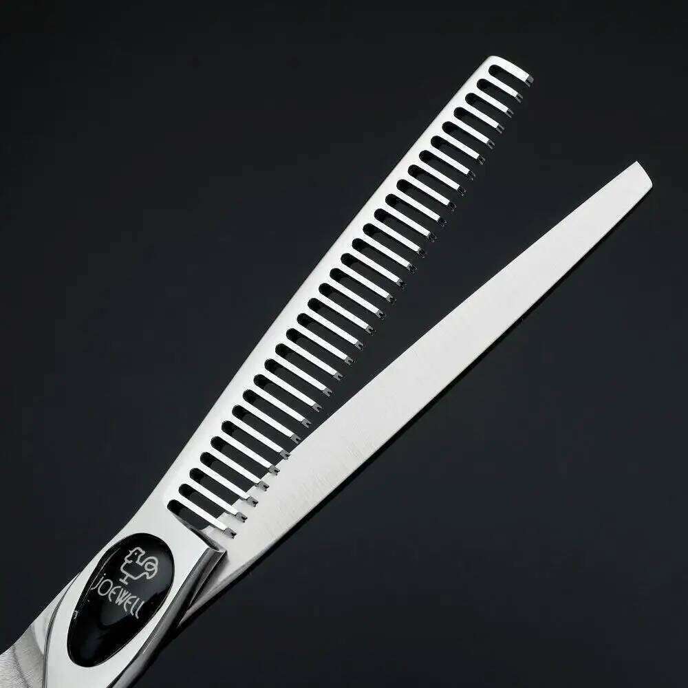 Joewel Professional Thinning Teeth Scissors, Japan 440C Steel Hair Cutting Tools, High-end Barber Shop Accessories H260303
