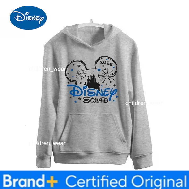 Disney 2026 New Hot Mickey Mouse Boys Girls Hoodies Autumn Winter Family Parent-child Hoodies Unisex Oversized Loose Top Y2k H260304