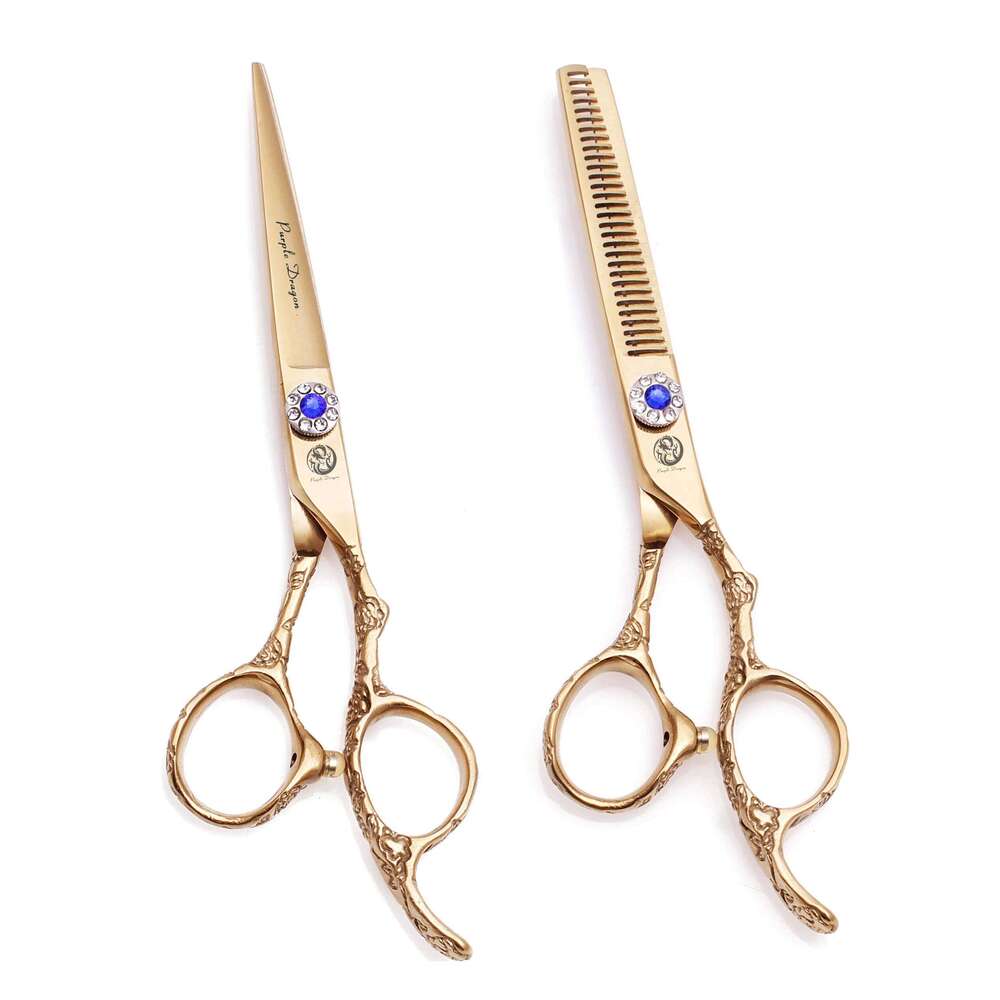 Professional JP Stainless Hair Cutting Scissors 5.5" 6" Barber Shop Thinning Rainbow Haircut Shears Z9002 H260303