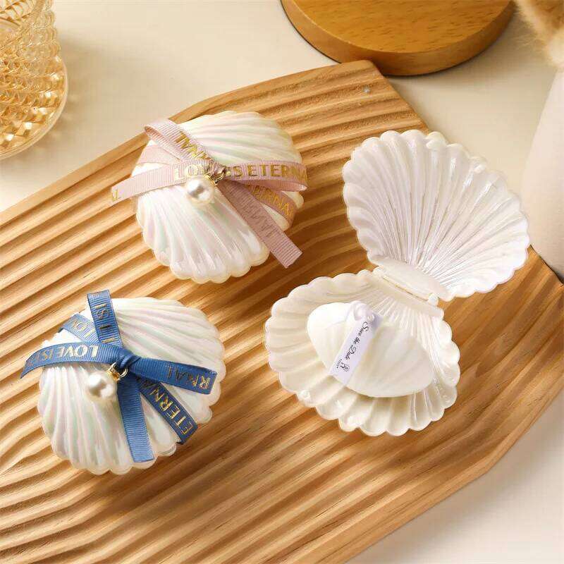 Scented Candle, Pearl Set, Wedding Favors Candle for Guests, Gift, Party, Holiday, Home Decor, Sea Shell Candles W260304