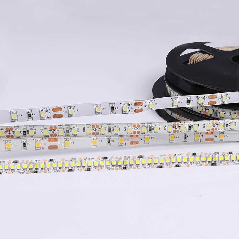 5V 12V 24V 2835 Led Strip 5m 300/600/2400 Pixels Led Tape SMD 3528 Fiexible Light Bar Strips Under Cabinet Lighting Backlight H260304
