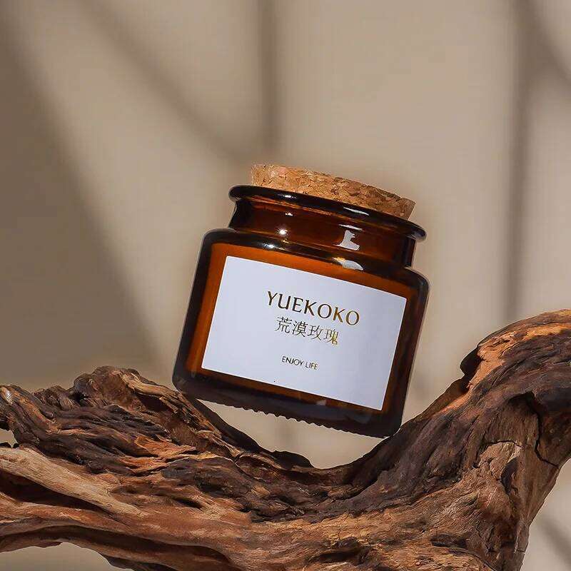 Flameless Aromatherapy Candle Birthday Gift Plant Soy Wax Indoor Scented Candles Rose Fragrance W260304