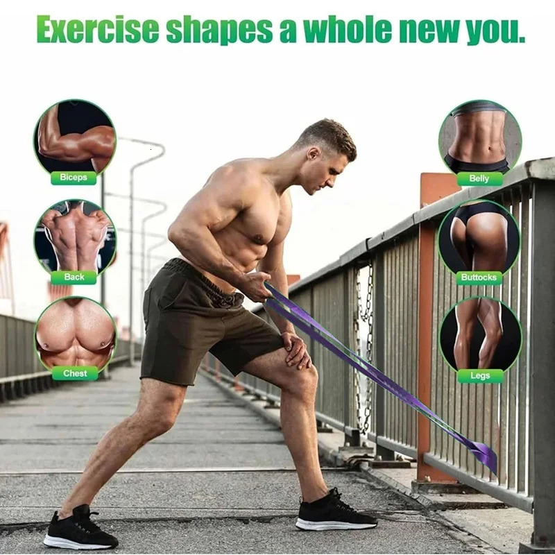 Pull Up Resistance Bands 4 Levels Heavy-Duty Exercise Bands For Muscle Training Yoga Calisthenics Fitness Workouts Unisex 260303