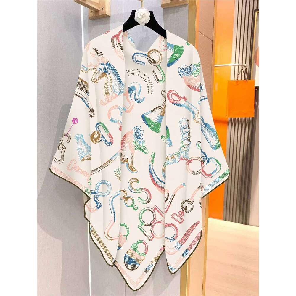 Women's Stylish Faux Silk Wool Scarf 130x130cm Elegant Large Warm Gift Ladies Office Party Christmas Celebrations XJ260304