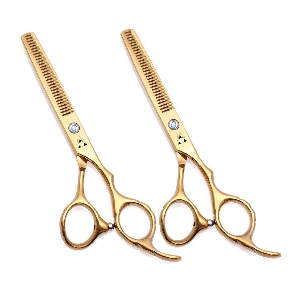 5.5 6 Inch Professional Scissor Hair Thinning Hairdressing Scissors 440C Salon Style Barber Tool Hairdresser 2001# H260303