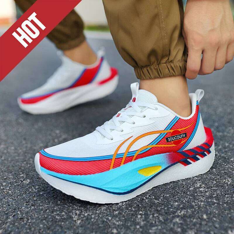 Running Shoes Carbon Board Marathon Men Sports Tenis Breathable Lightweight Women's Comfortable Athletic Nonskid Casual Sneakers 26Y0304