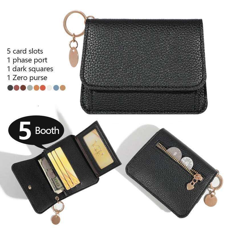 Minimalist Wallet - Water-Resistant, Lightweight, Multi-Card Credit Card Holder with Snap Closure, Perfect for Daily Commute C260304