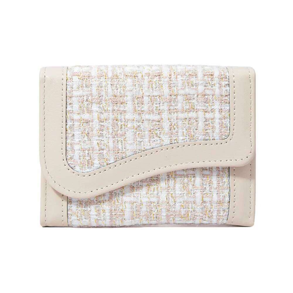 Simple Korean Style Women's Wallet Short Clutch PU Purse Multi-function Cloth Card Bag Women C260304