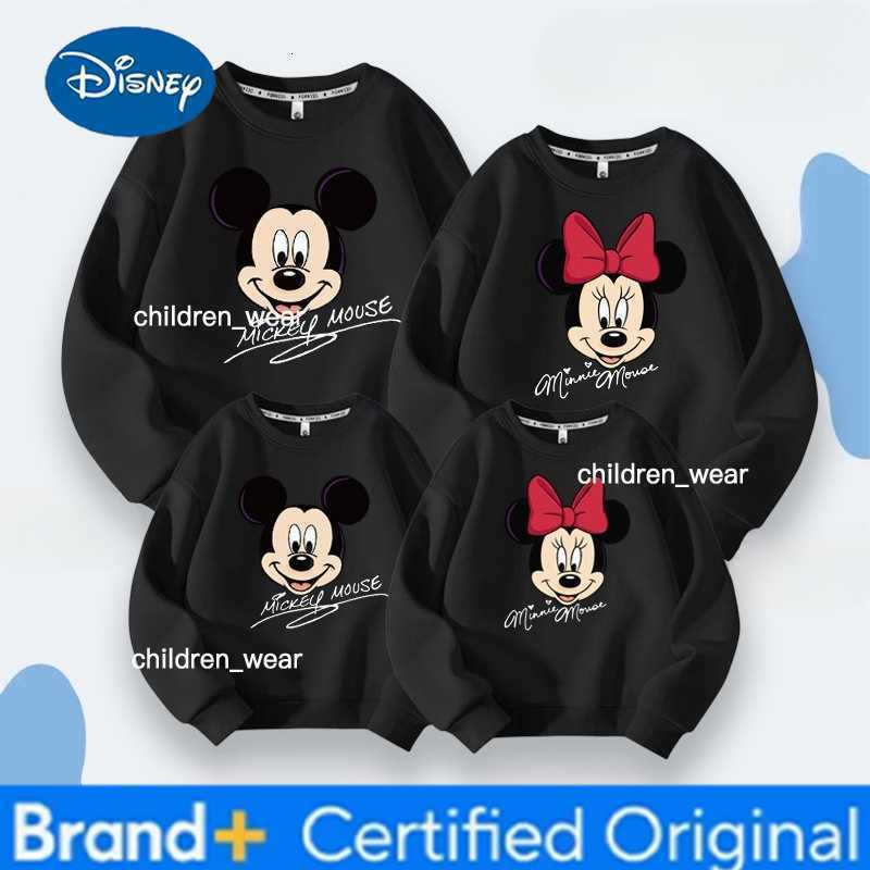 Disney Parent Child Outfit Family of Three Spring and Autumn Hoodie With Cartoon Print New High-end Mother and Child Outfit Autumn H260304