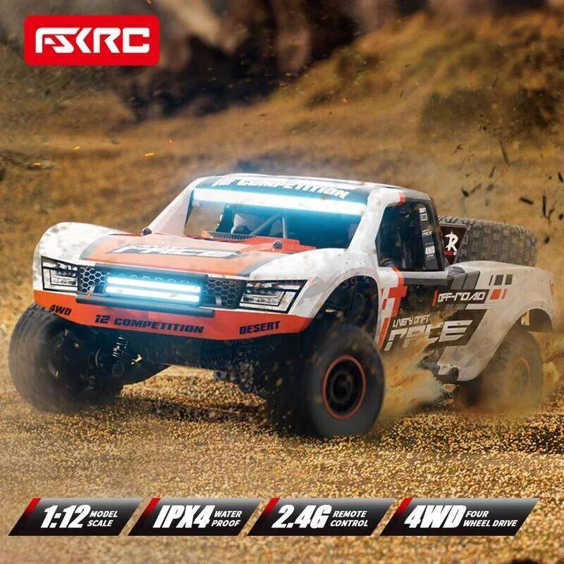 HB-RD1201 1:12 Remote Control Car Rc Short Card With Led Lights For Boys Kids High-Speed Vehicle 55km/H Brushed Or Brushless 4wd Z260303