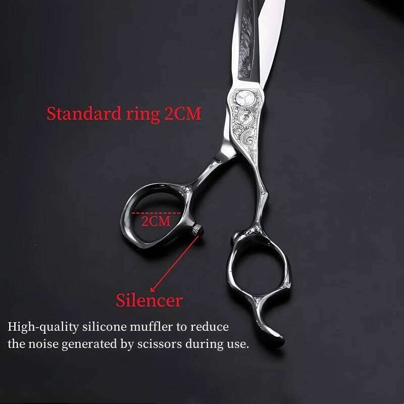professional 6.0/6.5/7.0/inch Japanese handmade VG10 material scissors CNC laser engraving barber accessories H260303