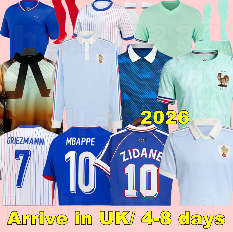 french soccer jersey 26 27 MBAPPE THAUVIN BARCOLA OLISE EKITIKE 2025 2026 KANTE DEMBELE Maillots de football shirt equipement de foot Men kids kit enfants France