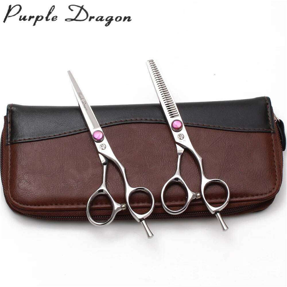 5" 5.5" 6" Titanium Purple Dragon Professional Hairdressing Cutting Shears Thinning Salon Hair Scissors Z9014 H260303