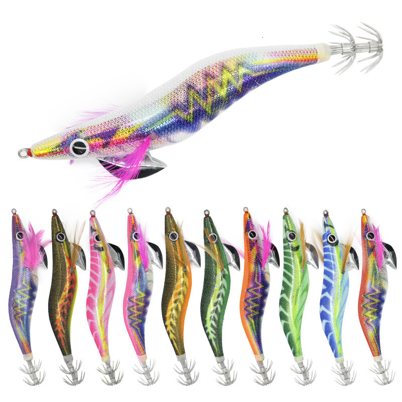 Fishing Hooks Japan road DUEL wood shrimp A1768 noctilucent helped shore fishing 3.5/2.5/3.0 shrimp smoked squid fishing lures 230614