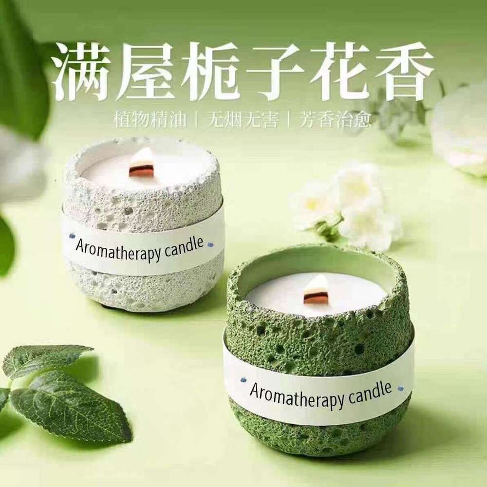 Planet Aromatherapy Nordic Colorful Gypsum Cup Candle Niche Atmosphere Bedroom Plant Essential Oil Gift W260304