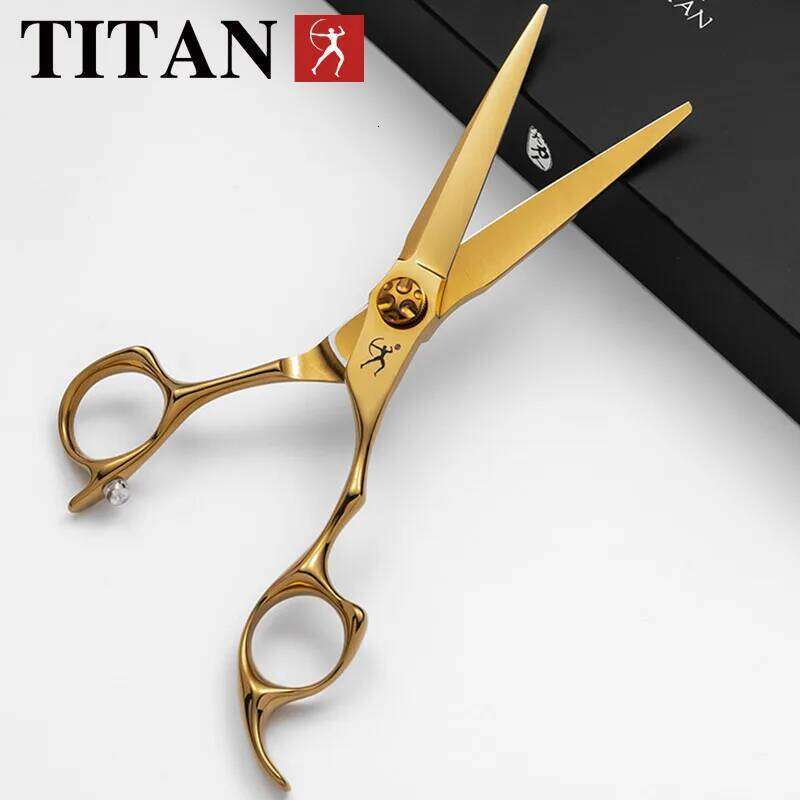 Titan Hairdressers professional hair gold hairdressing barber salon tool cut scissors H260303