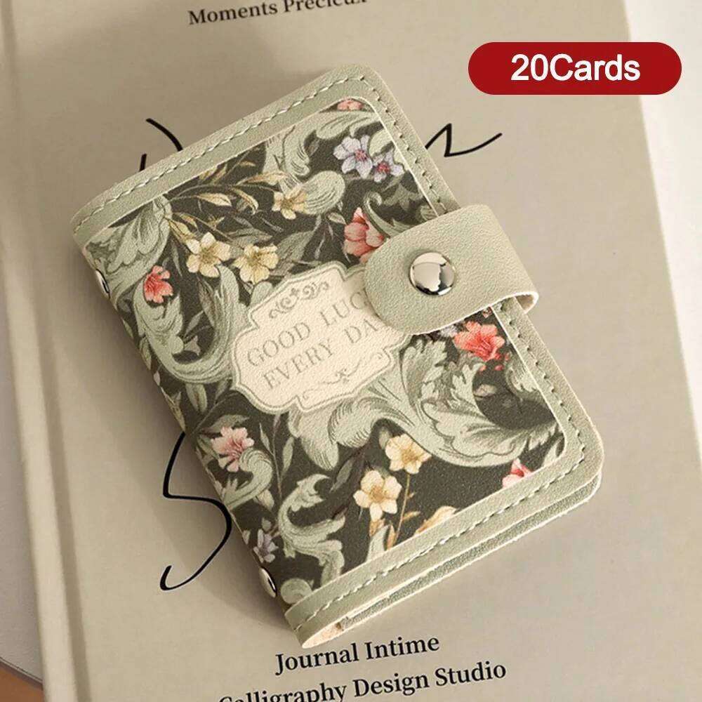 Portable 20/30 Pockets Wallets PU Leather Large Capacity Money Bag Waterproof Lightweight Credit Card Holder Women C260304