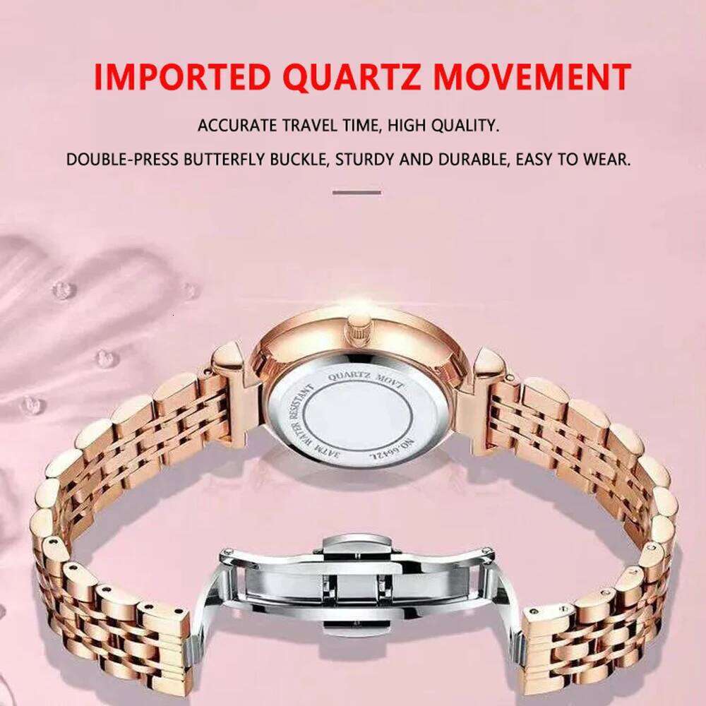 POEDAGAR Top Elegant Women's Watches Stainless Steel Date Week Woman Waterproof Luminous Fashion Ladies Watch Quartz Reloj XJ260303