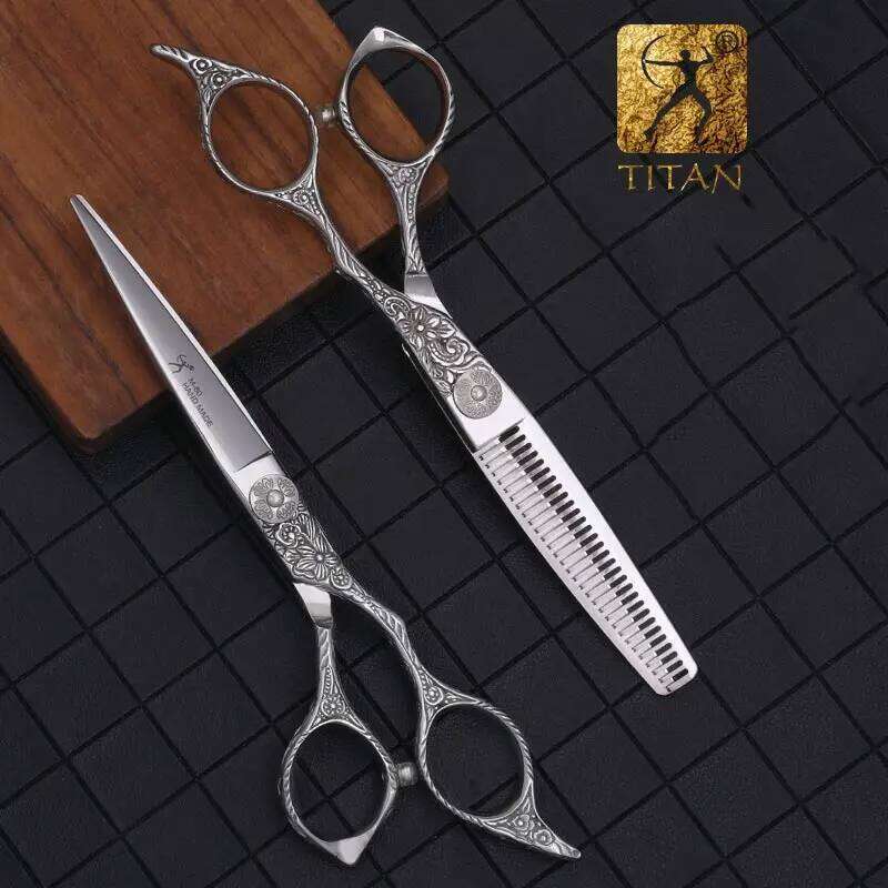 Titan 6.0 inch hairdressing hairdress professional barber hair scissors jappan 440c steel H260303