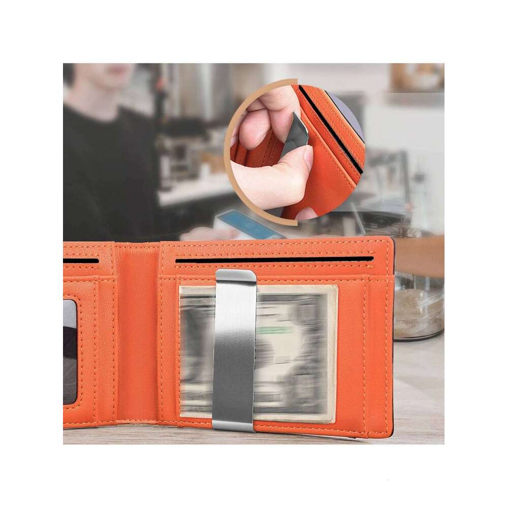 Microfiber Easy Carbon Fiber Men's Credit Card Holder Wallet C260304