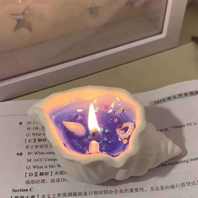 Conch Aromatherapy Creative Fragrance Shell Sea Star Handmade Jelly Candle Atmosphere Ocean Wind Birthday Companion Gift W260304