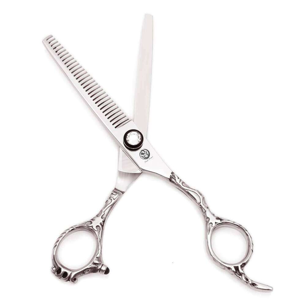 Professional Hairdressing Scissors Purple Dragon 6" Japan 440C Hair Cutting Set Thinning Salon Beauty Shears Z9008 H260303