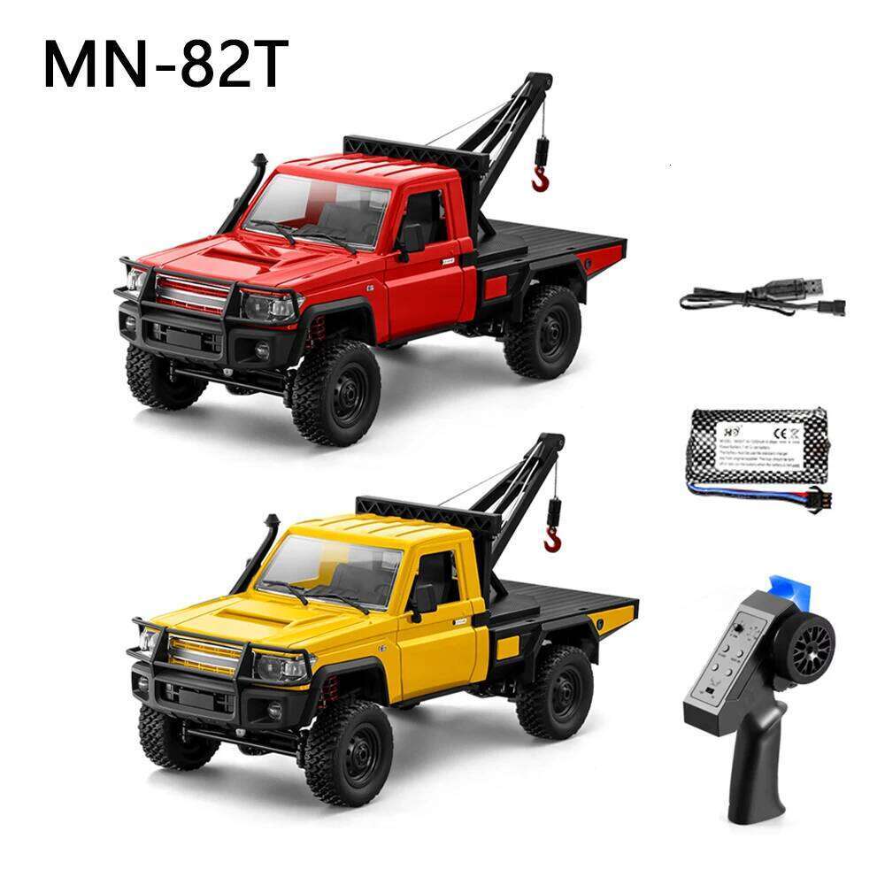 MN82T RC Crawler 1/12 2.4G 4WD Remote Control Off-road Pickup Simulation Crane Vehicle Electric Climbing Car Model Toys for Kids Z260303