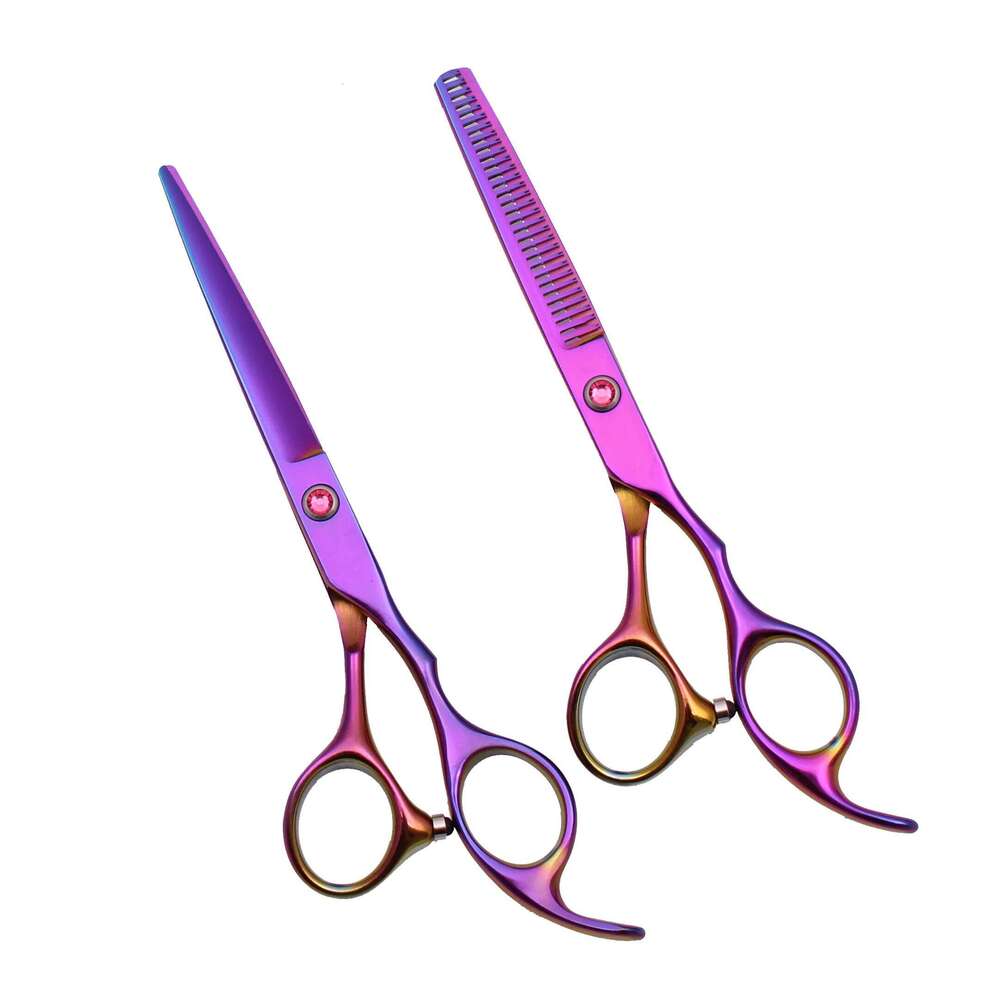 5.5 6.0 Professional Hairdressing Thinning Barber Scissor Set Hair Cutting Scissors 440C Japan Steel 888# H260303