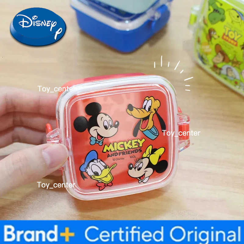 Disney Mickey Mouse Mini Bento Box Cartoon Toy Story Outdoor Picnic Fruit Snack Box Single Layer Portable Storage Student Baby H260304