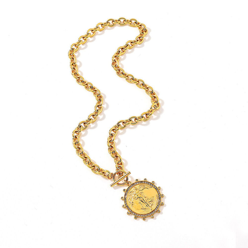 pearl Vintage horse coin Pendant Choker Clavicle Chain Necklace For Women Girl Punk Collares Aesthetic Jewelry Gifts 240711