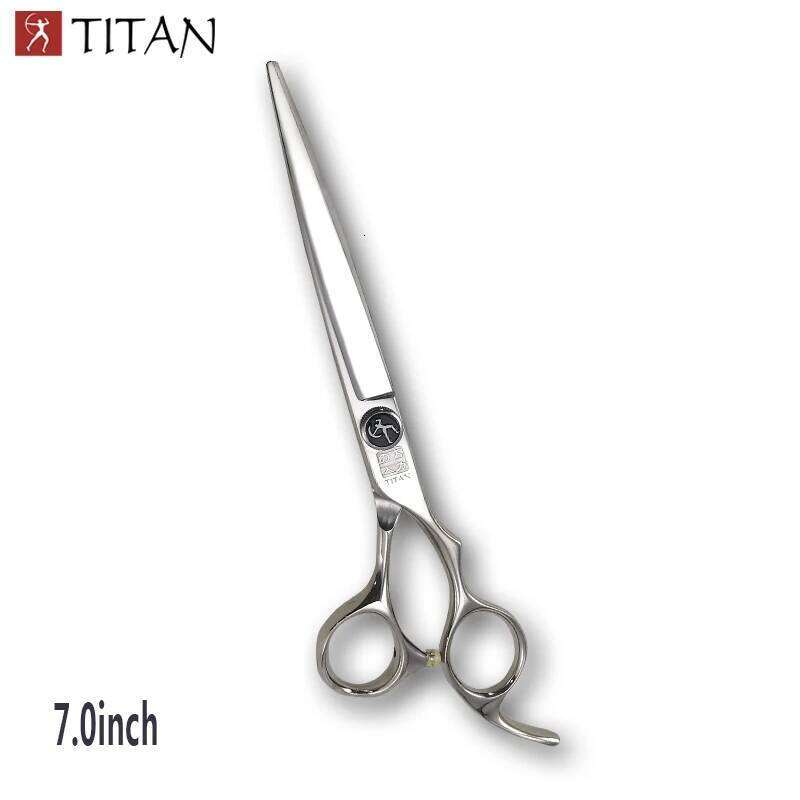 titan 7.0 7.5 inch 8.0inch barber professional hair stainless steel scissors curved scissor H260303