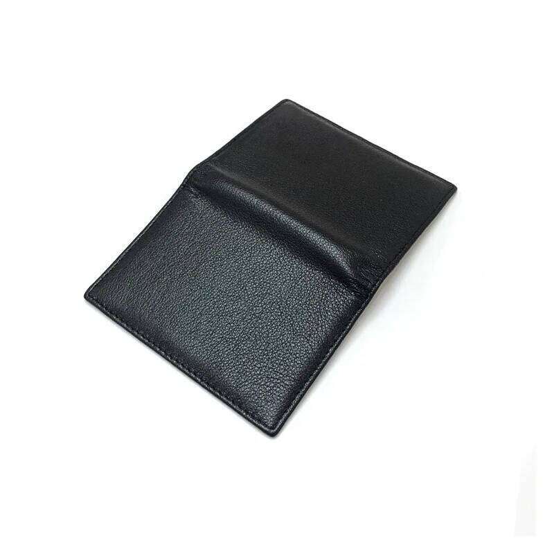 Real Leather Minimalist Wallet Small Thin ID Credit Card Holder Male Slim Simplicity VIP Cards Cases Women and Mens Accessories C260304