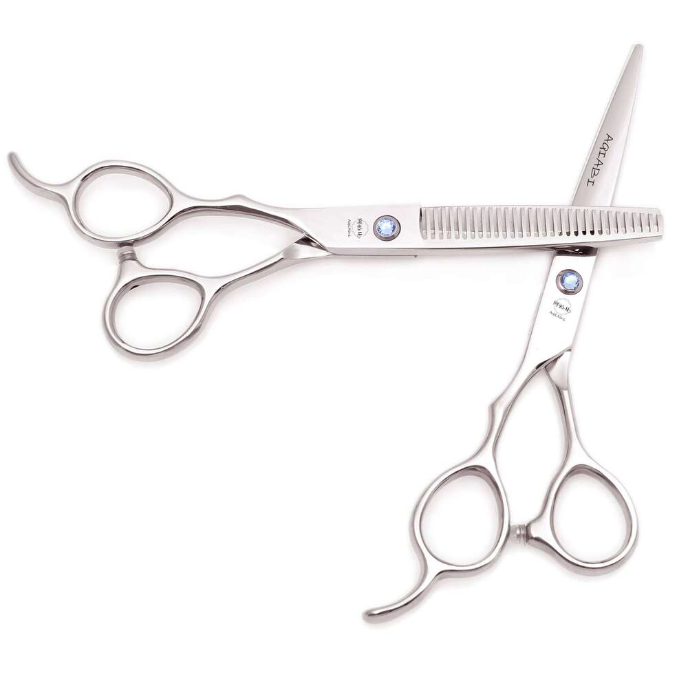 6.0'' Left Hand Professional Hairdressing Hair Scissors Cutting Shears Thinning Salon Barber Home Japan Steel Dropshipping A8001 H260303