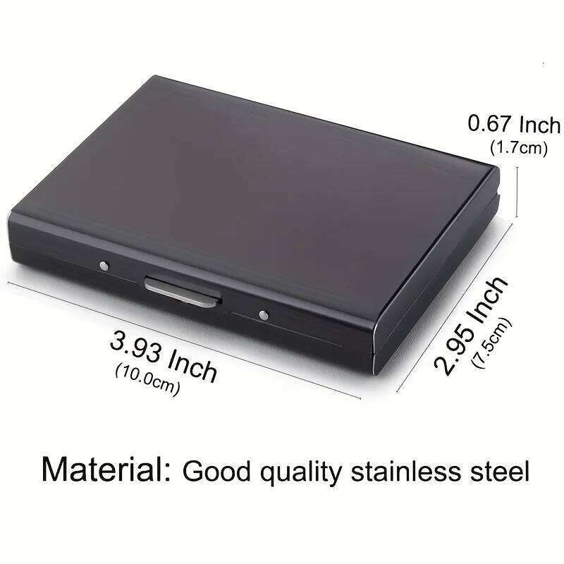 RFID Credit Protector Stainless Steel Money Clip Wallets Business Card Holder for Men Women C260304