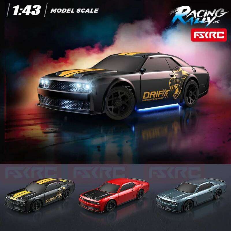 1/43 HB-RP43 RC Drift with DIY White Body Shell & Extra Tires 2.4G 4WD ESP Gyro Stabilization Full Proportional Control Car Z260303