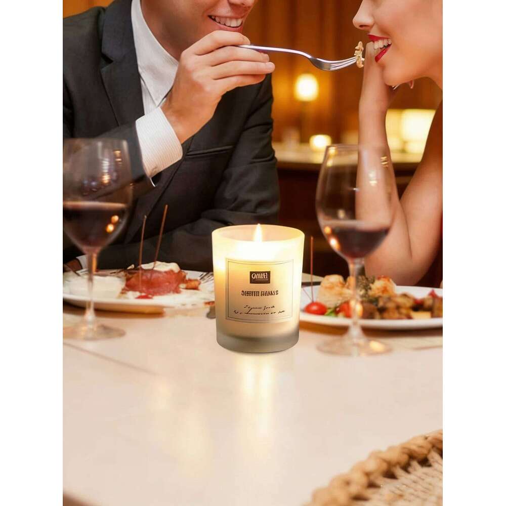 Atmosphere Lamp Wax Glass Cup Scented Candle with Natural Essential Oils, Customizable Fragrance W260304