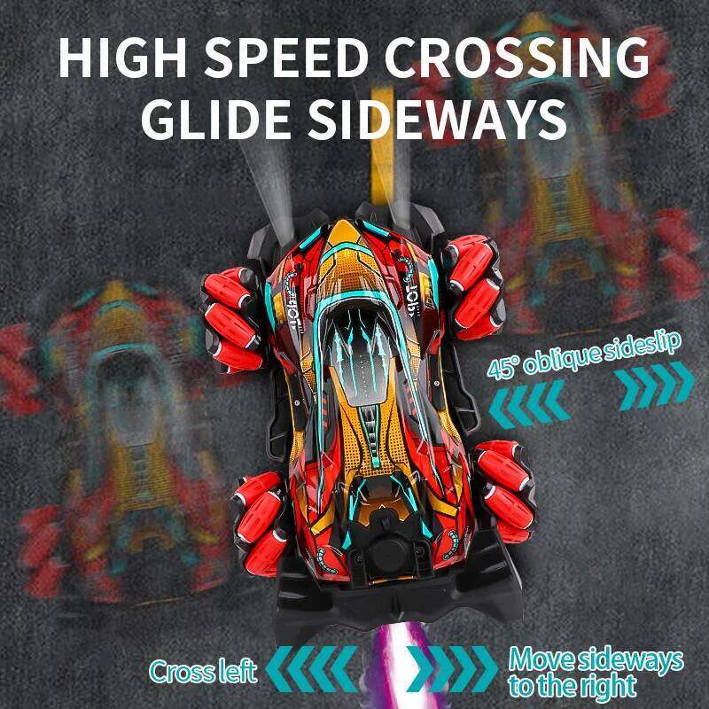 NEW F1 Drift RC with LED Light Wheel Music 2.4G Glove Gesture Wireless Remote Control Electrospray Stunt Car 4WD Toys Z260303