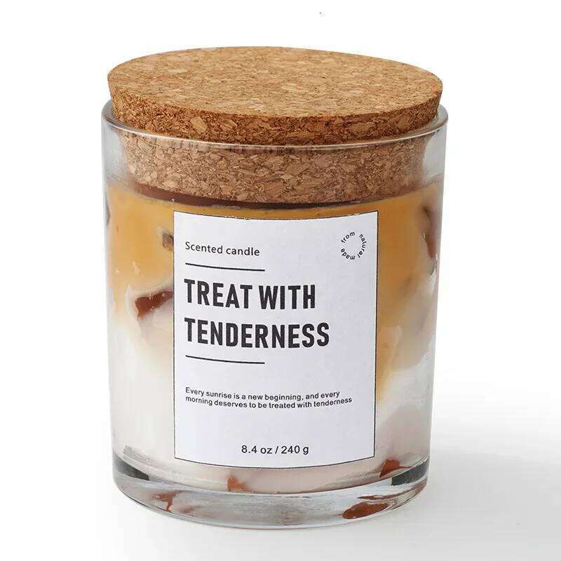 Scented Coffee Flavored Candle Smokeless Soy Wax Candles Home Decoration m W260304