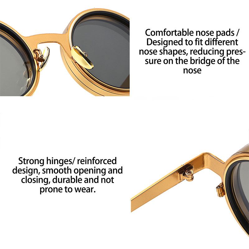 Adjustable dimming sunglasses, fishing driving filters, retro glasses, UV resistant polarized sunglasses