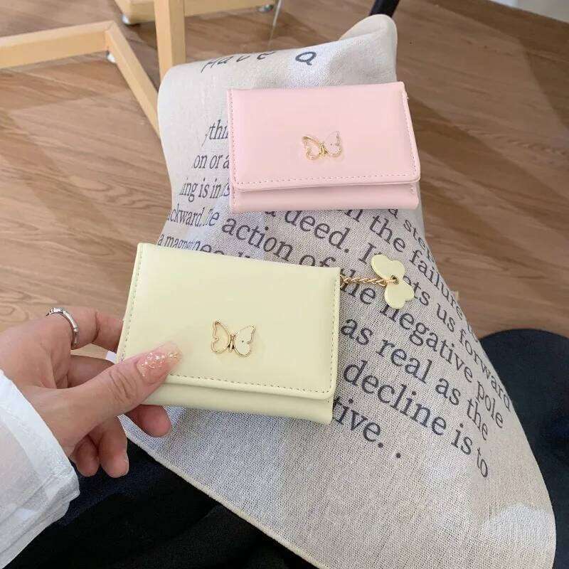 Korean Style New Short Three Fold Money Holder Multi Card Cute Mini Wallet Ladies' Coin Purse C260304