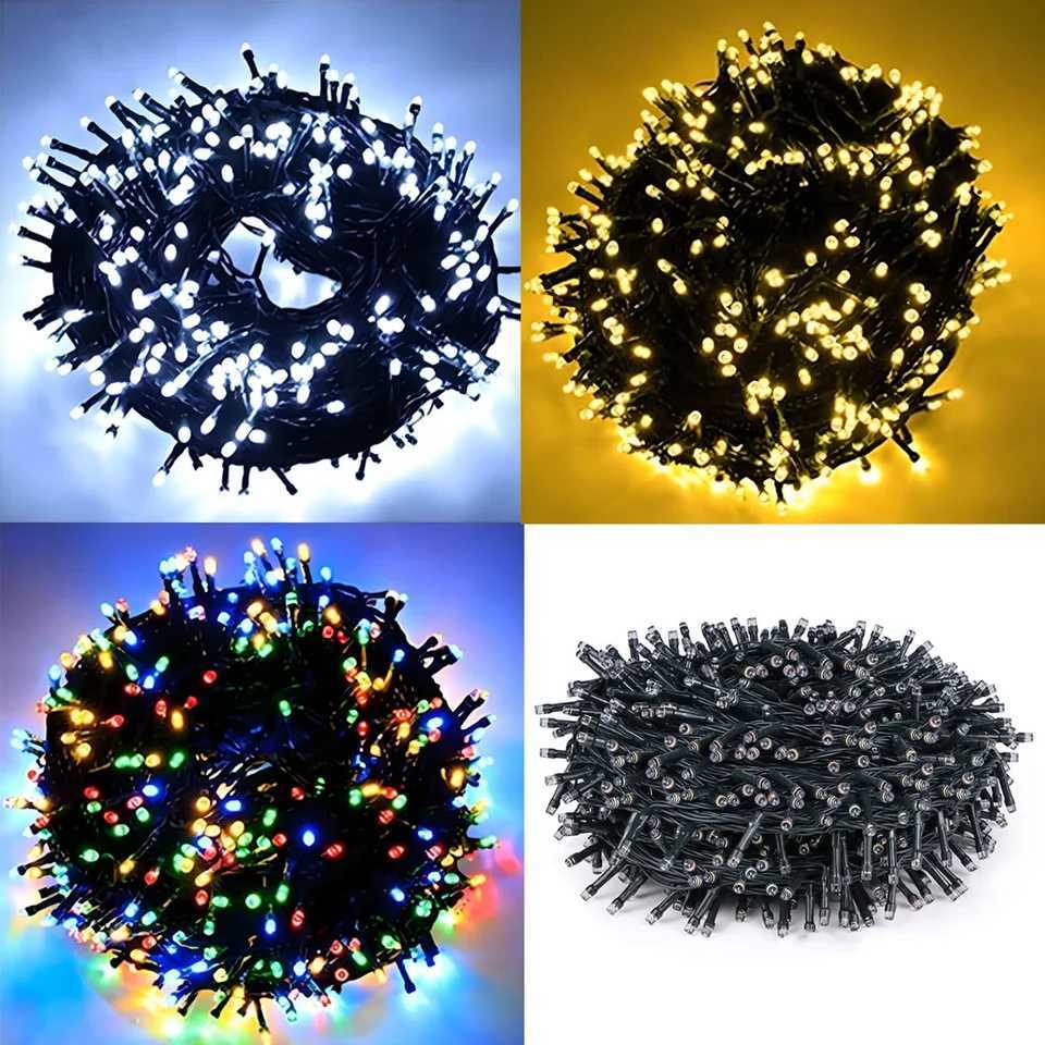 24V Waterproof LED String Lights 10M-100M Outdoor Holiday Ambinet Decor Fairy Lights for Courtyard Christmas Party Wedding H260304