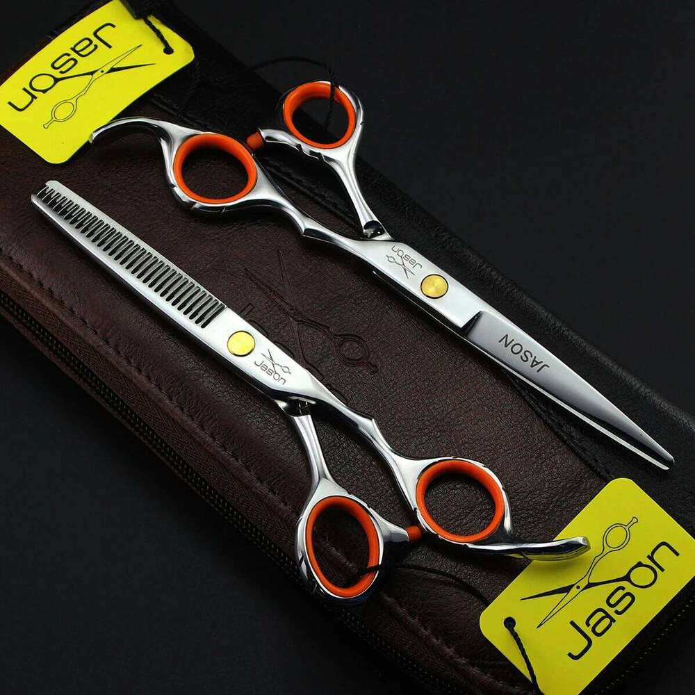 Hair Cutting Professional 5.5" 6" Jason Brand Japan Stainless Barber Haircut Scissors Hairdressing Thinning Shears 303# H260303